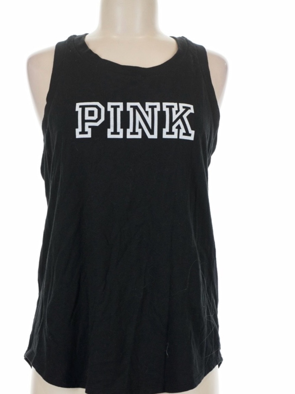 VS PINK 🖤Black Logo Tank Open Back